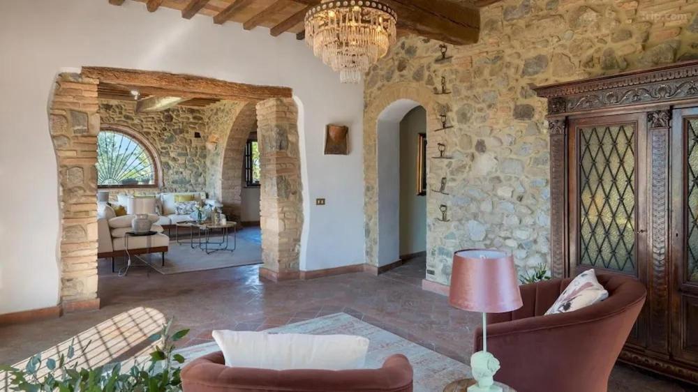 Villa La Lespa Wpool Biliardo And Lake View Casa Sant'Andrea Εξωτερικό φωτογραφία